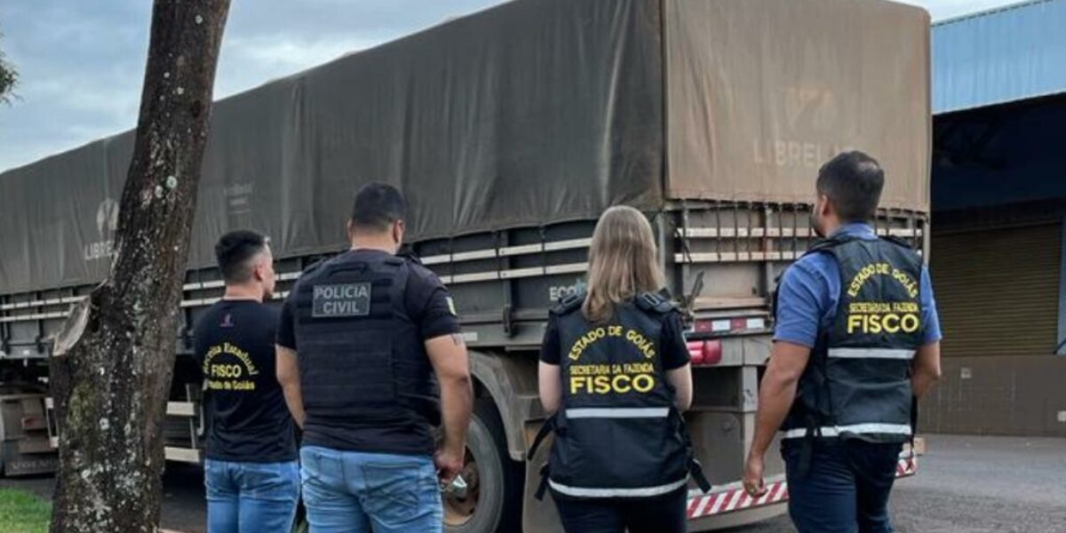 PCGO intercepta caminhão com mercadoria avaliada em R$ 1 milhão e combate sonegação fiscal