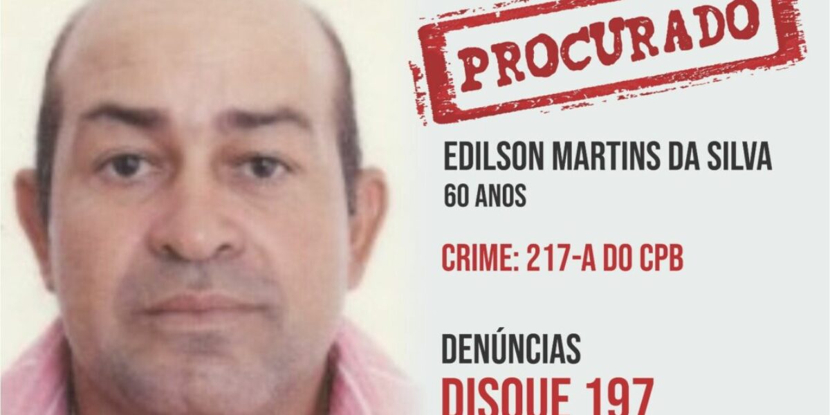 PCGO procura idoso por estupro contra criança de 6 anos