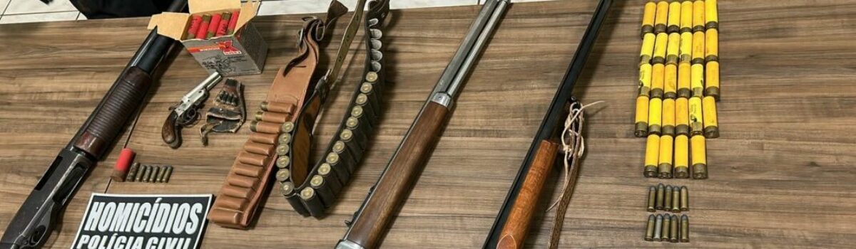 Quatro armas de fogo são apreendidas em Rio Verde