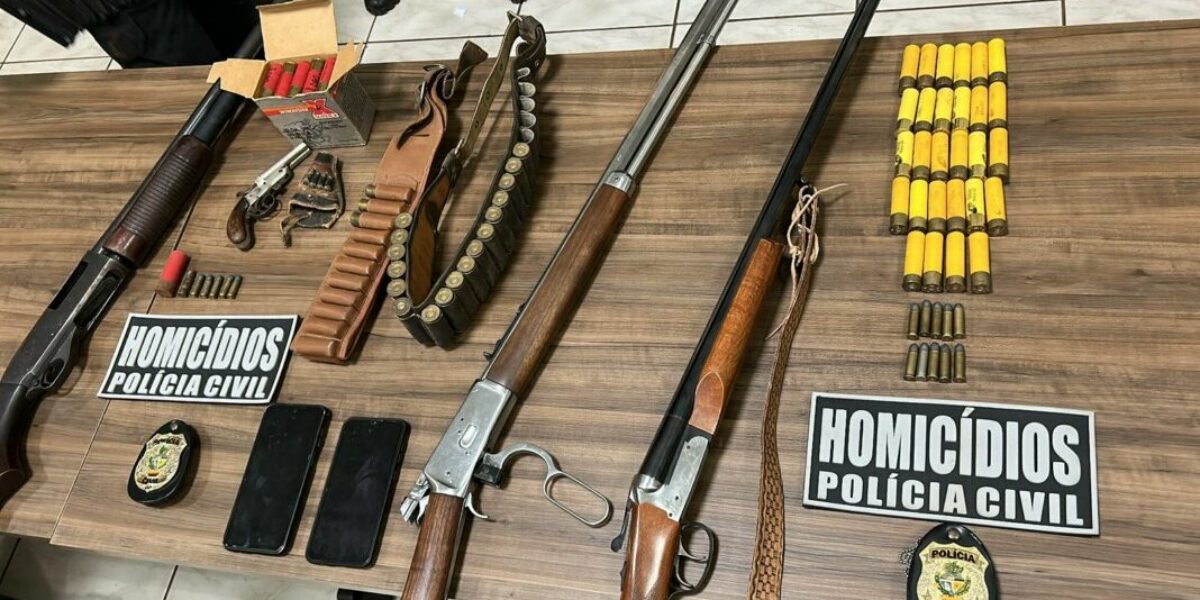 Quatro armas de fogo são apreendidas em Rio Verde