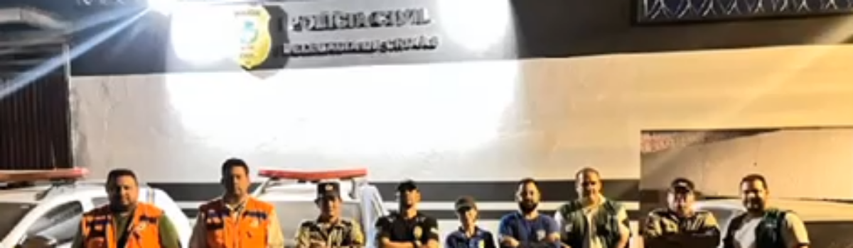 Operação Procópio: PCGO apura denúncia de crime ambiental no Rio Crixás