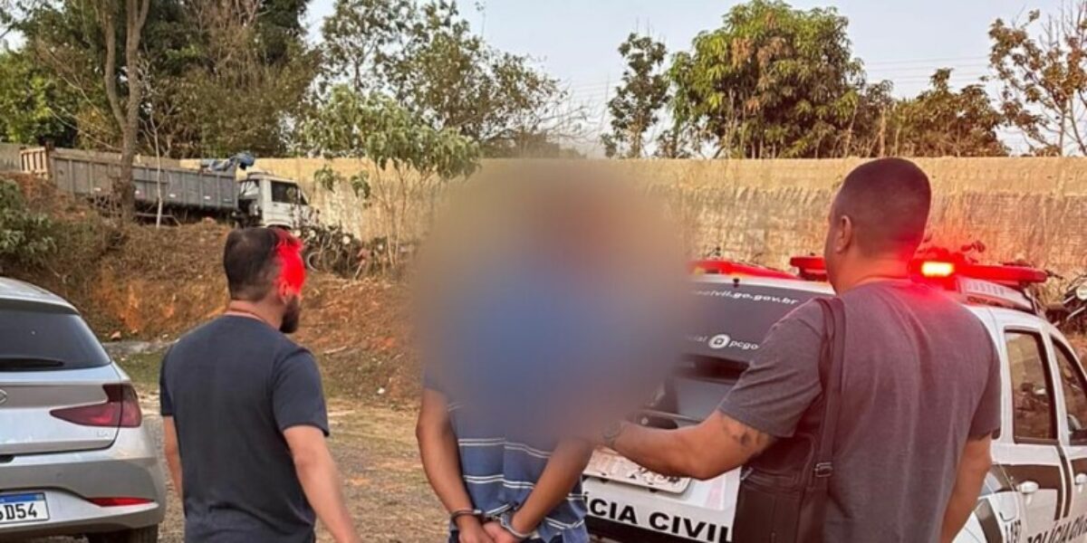 PCGO prende investigado por estuprar e fotografar partes íntimas de crianças
