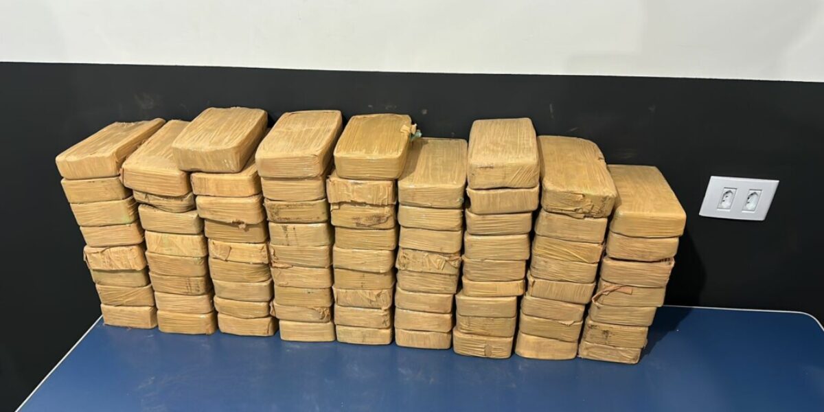Homem que transportava 76 quilos de cocaína é preso preventivamente pela PCGO