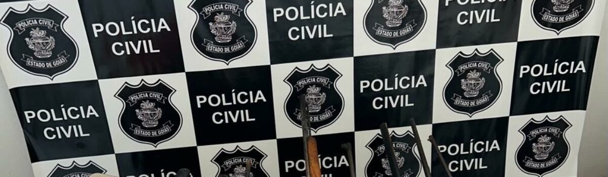 Três são presos em fazenda de Mossâmedes por posse irregular de arma de fogo