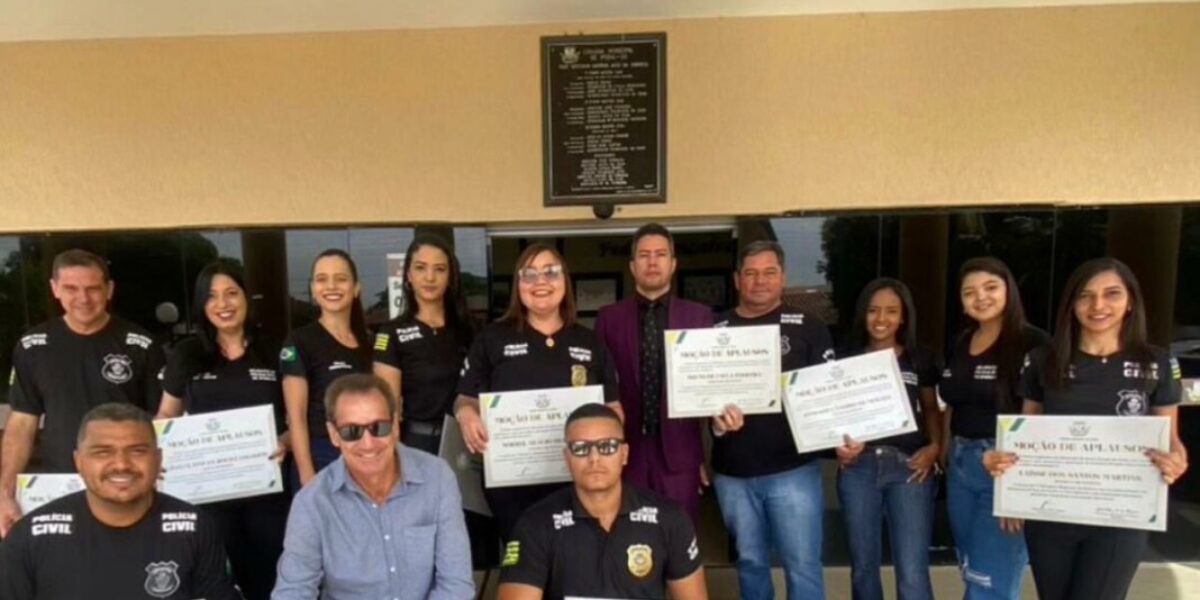 Policiais civis de Iporá recebem moção de aplauso na Câmara Municipal