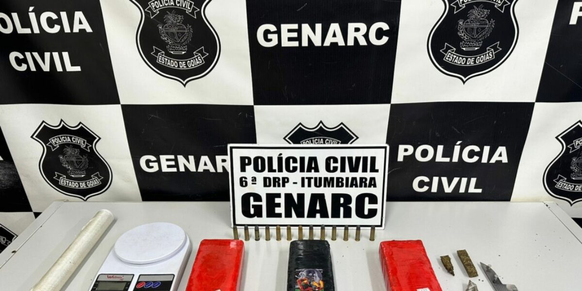 PCGO desarticula ponto de venda de drogas em Itumbiara