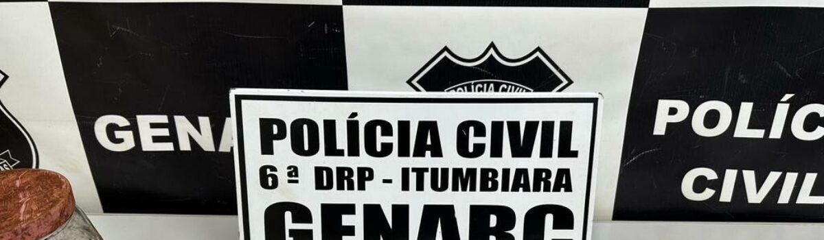 PC prende suspeito por tráfico; drogas estavam escondidas em quintal, em Itumbiara