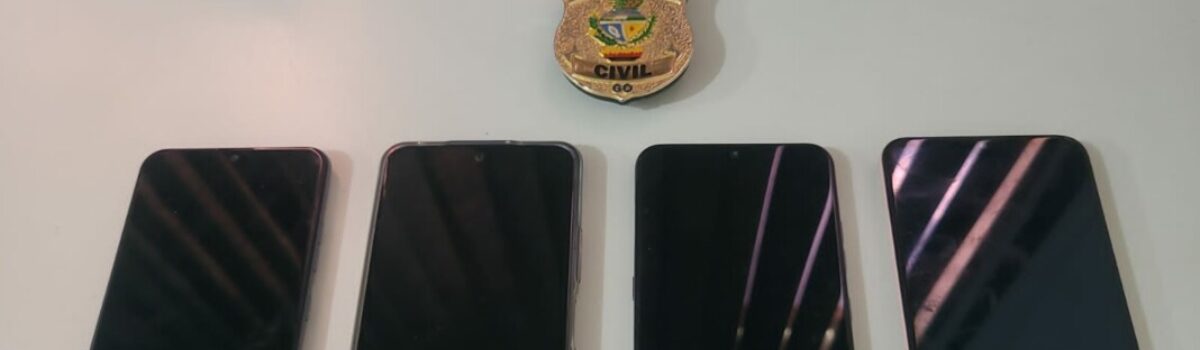 Polícia Civil recupera celulares roubados e furtados em vários bairros de Jataí