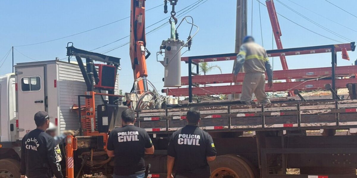 PCGO apreende transformadores de energia que haviam sido furtados