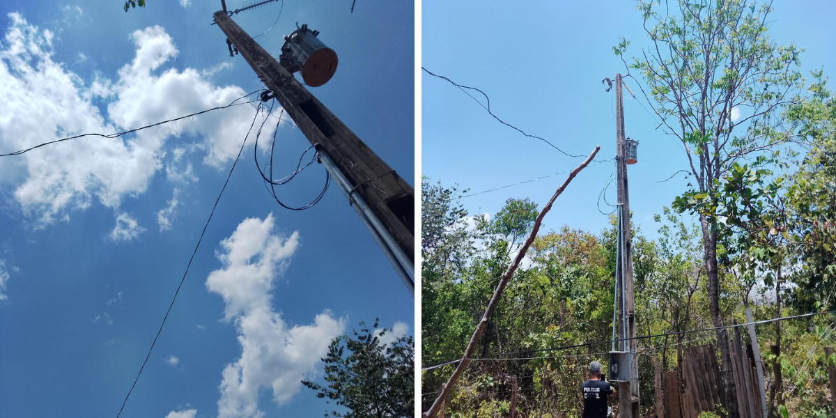 Dupla é presa por furto de energia em Minaçu