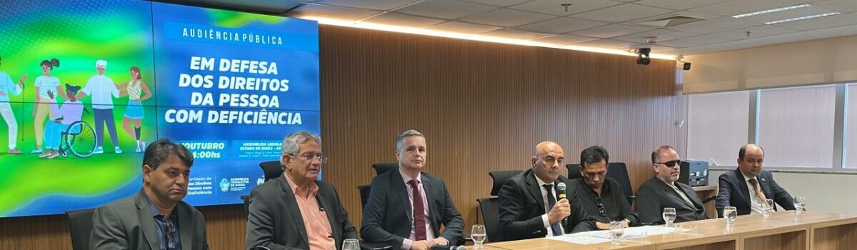 PCGO participa de audiência pública realizada pela Comissão dos Direitos da PcD