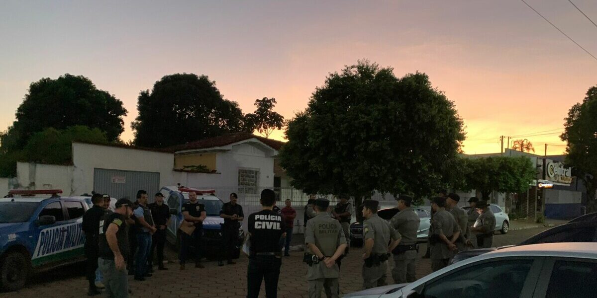 Cinco pessoas são presas durante operação em Rubiataba e Crixás