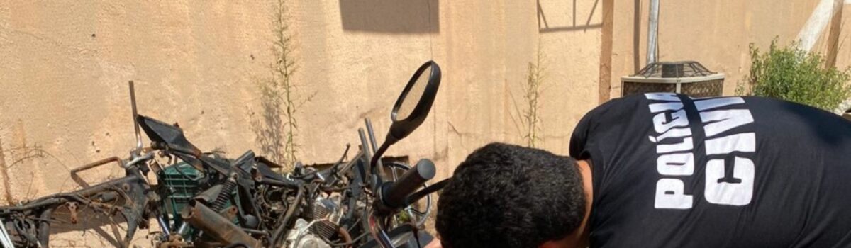 Homem é preso, em Aparecida de Goiânia, com motocicleta adulterada em casa