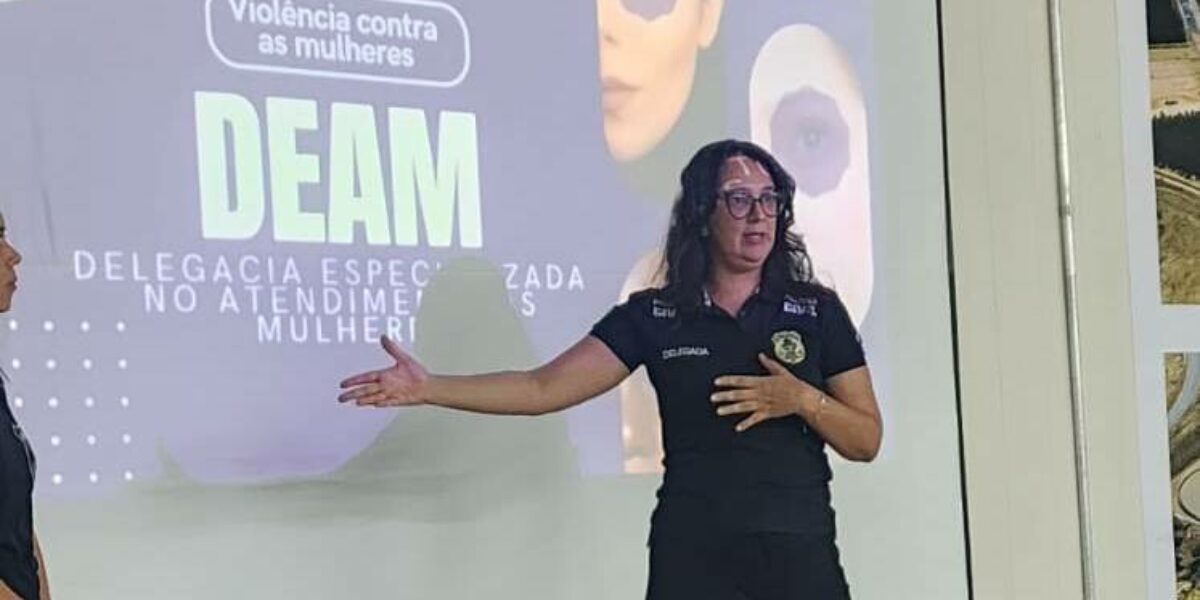 PCGO ministra, em indústria de Catalão, palestra sobre violência doméstica