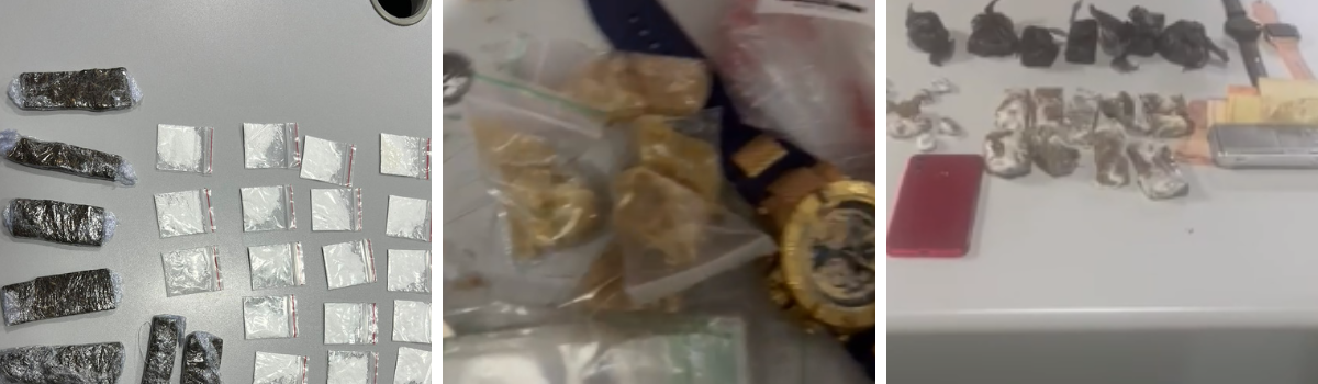 PCGO prende cinco pessoas por tráfico de drogas em Goiânia em uma mesma noite