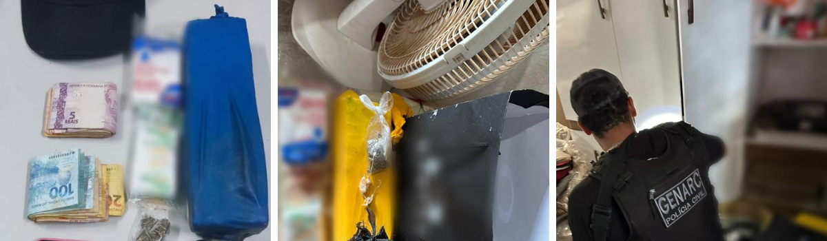 Casal é preso em flagrante por tráfico de drogas, em Águas Lindas