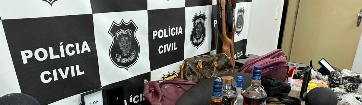 Polícia Civil prende autores de roubo violento em bairro de alto padrão de Itumbiara e recupera bens avaliados em R$ 500 mil 