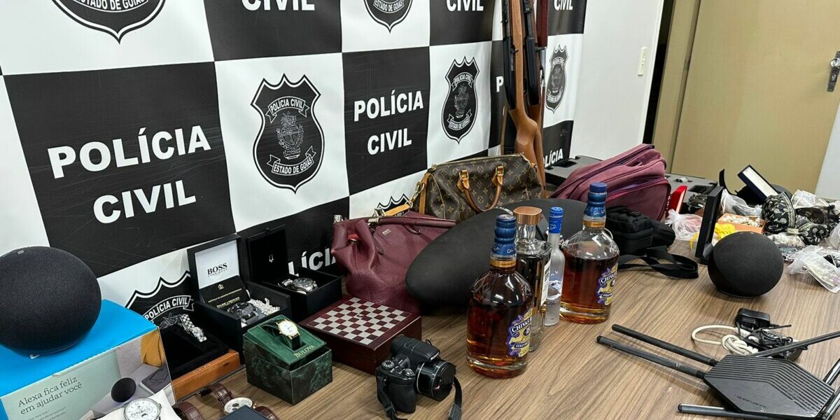 Polícia Civil prende autores de roubo violento em bairro de alto padrão de Itumbiara e recupera bens avaliados em R$ 500 mil 