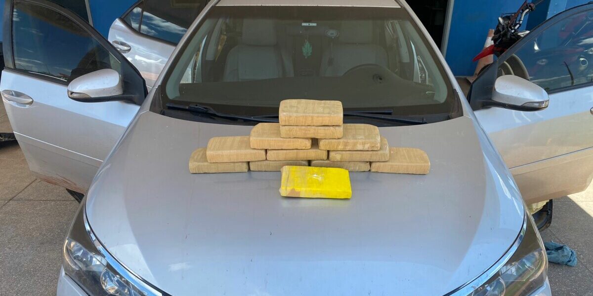 Irmãos são presos em MT transportando drogas em veículo para Goiás