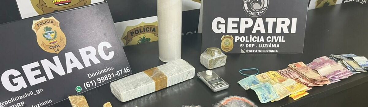 Mãe e filho são presos com droga escondida em sacola de brinquedos