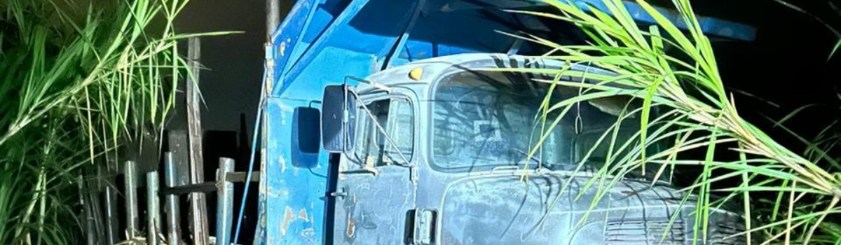 Dupla é presa em flagrante por furto de caminhão e veículo é apreendido