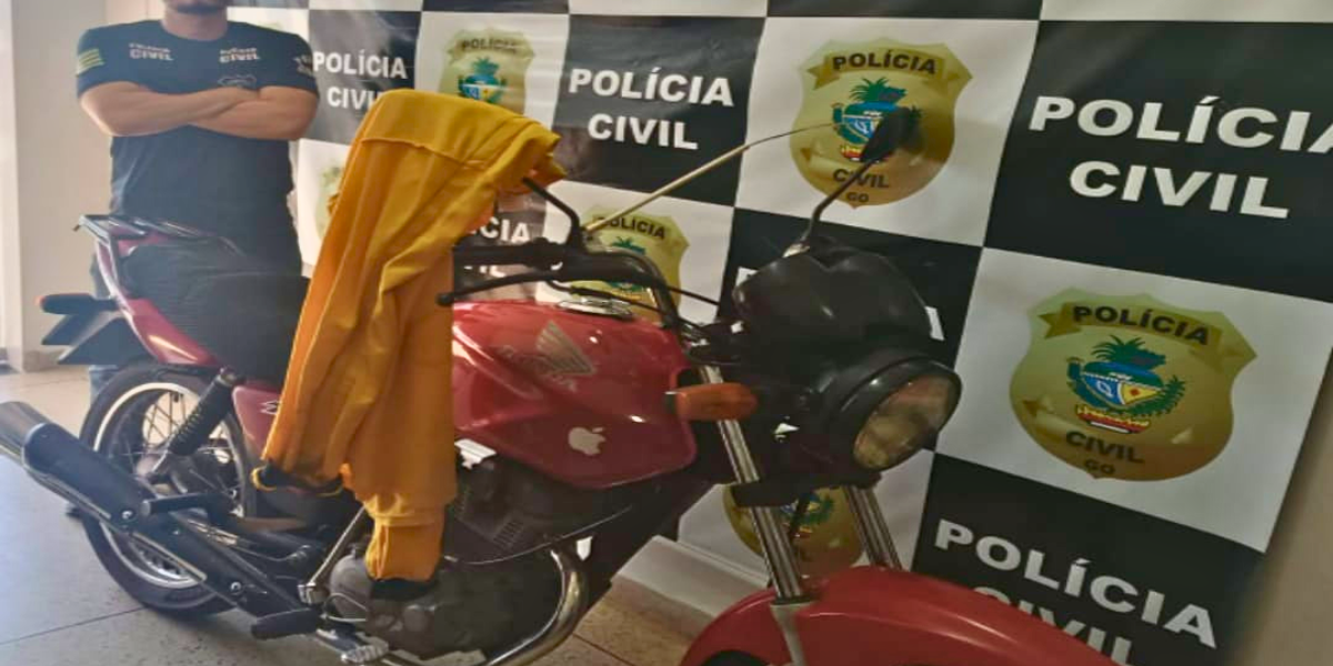 PCGO recupera motocicleta furtada em Jaraguá