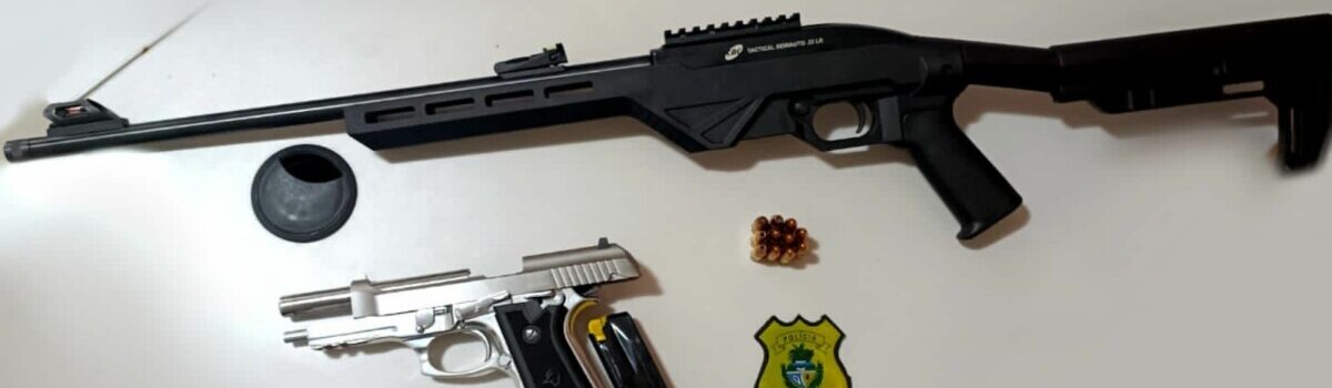 Armas de fogo são apreendidas em Iporá