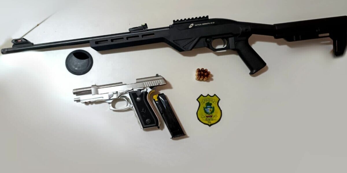 Armas de fogo são apreendidas em Iporá