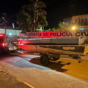 Polícia Civil recupera barco furtado no lago de Serra da Mesa
