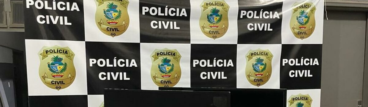 Polícia Civil recupera parte de televisores furtados de colégio estadual em Niquelânia