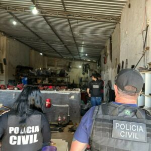 Operação Saturação Entorno 2 cumpre buscas em ferro velho em Luziânia