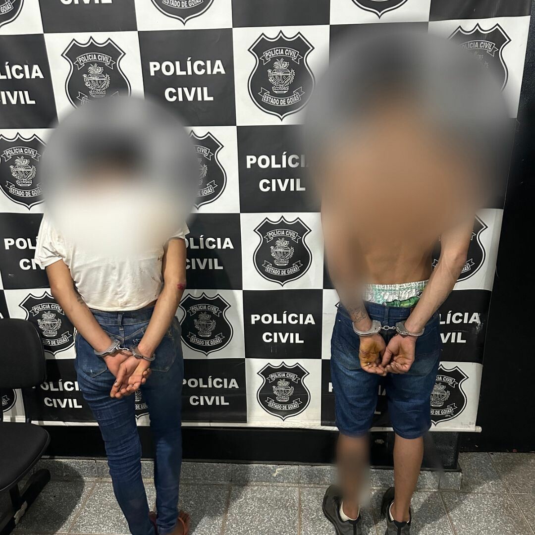 Casal é preso por esfaquear vítima e subtrair seu celular