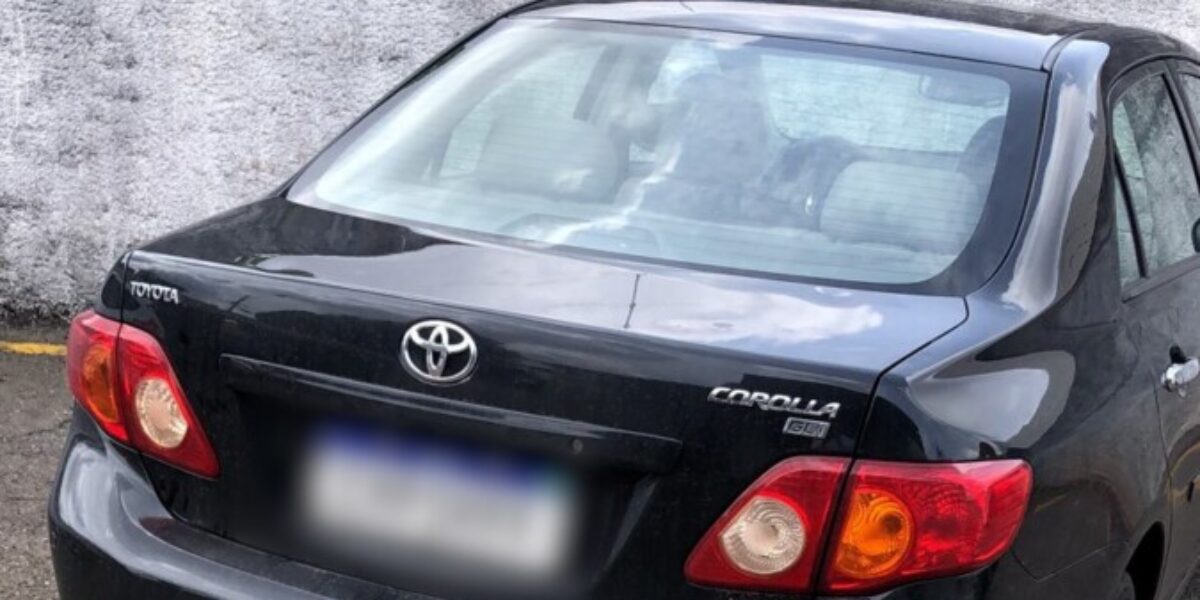 PC recupera em Goiânia carro roubado em São Paulo