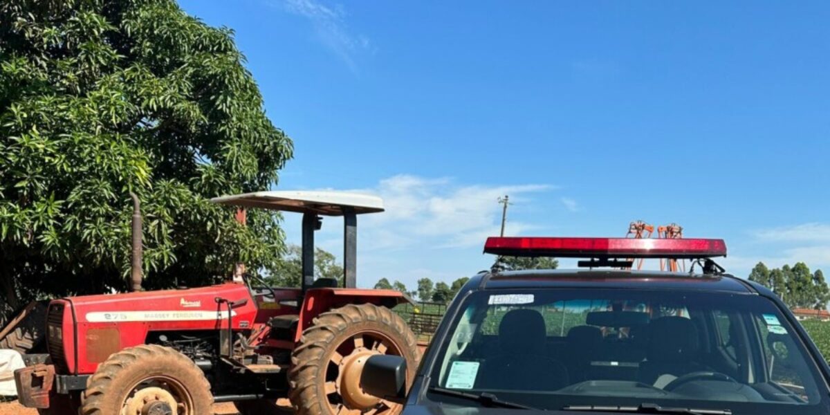 PC recupera trator furtado em Minas Gerais
