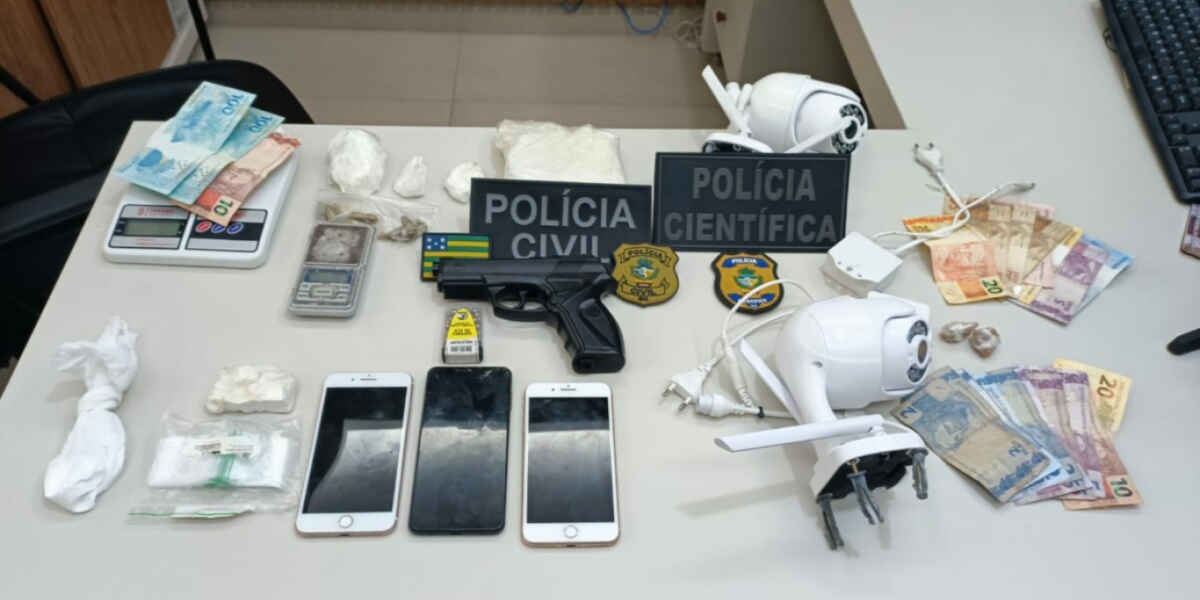Operação Ruptura: PCGO prende 8 por tráfico de drogas, em São Luís de Montes Belos