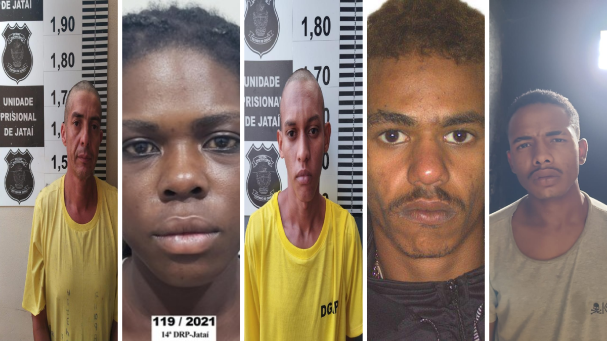 Cinco investigados por latrocínio, ocultação de cadáver e associação criminosa são presos em Jataí