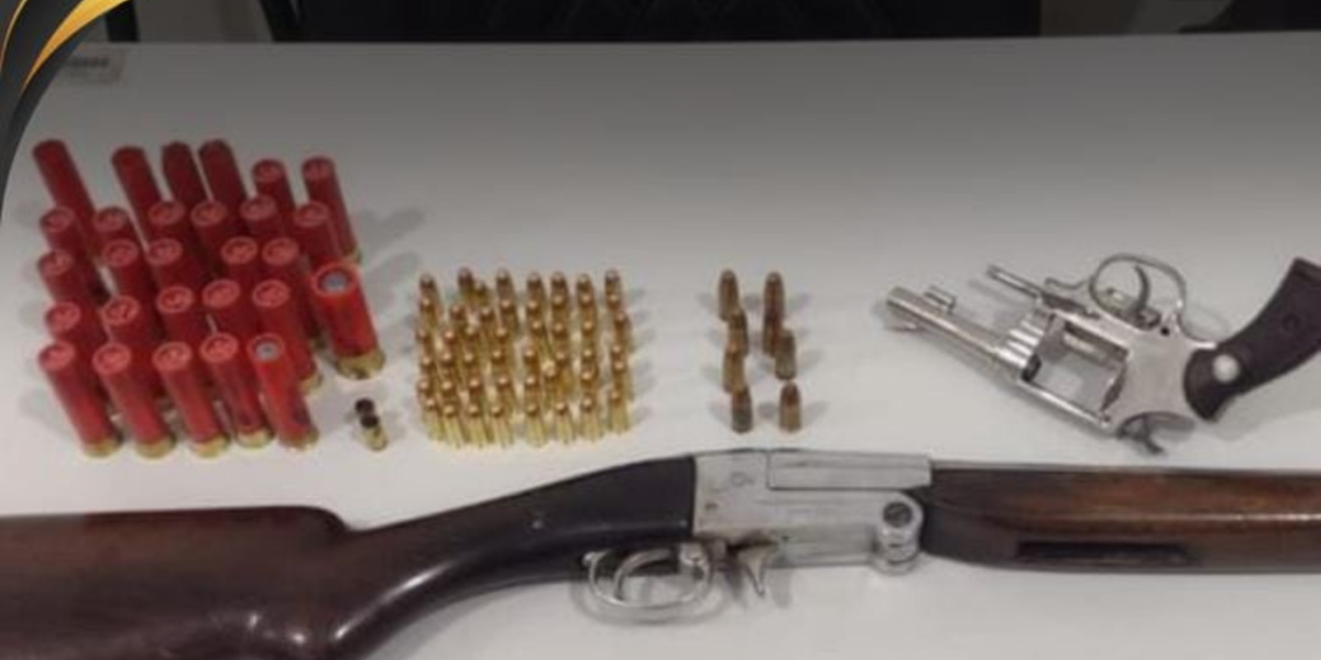 PCGO apreende armas de fogo e munições na zona rural de Jataí