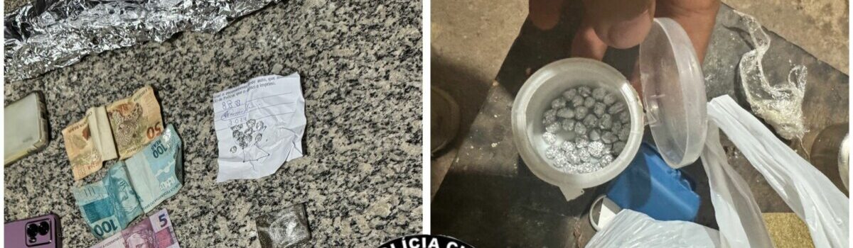 PCGO prende quatro pessoas por tráfico de drogas