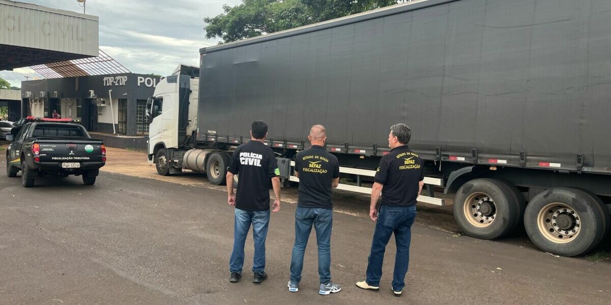 Carga suspeita por sonegação fiscal é identificada pela PCGO em Itumbiara