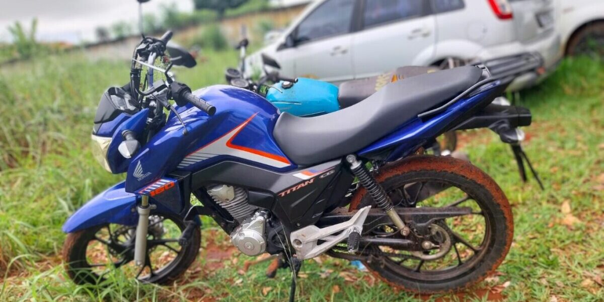 Moto subtraída de pessoa cega mediante fraude é recuperada pela PCGO