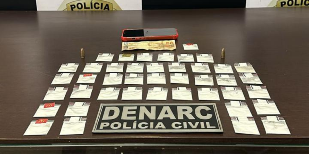 ‘Delivery da droga’: PCGO prende entregador de cocaína