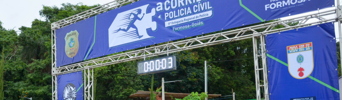 Mais de dois mil inscritos participam da 3ª Corrida da Polícia Civil em Formosa