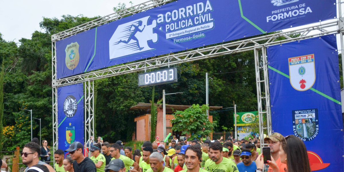 Mais de dois mil inscritos participam da 3ª Corrida da Polícia Civil em Formosa