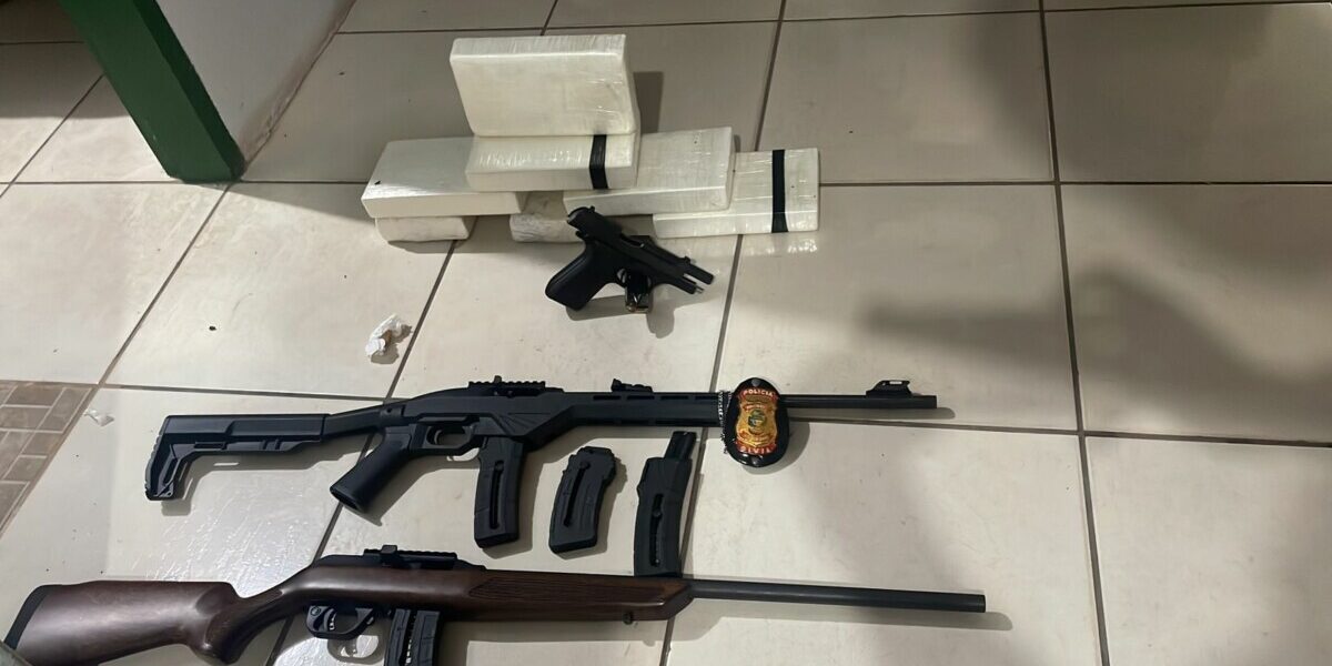 PCGO prende indivíduo com grande quantidade de drogas e armas, em Rio Verde