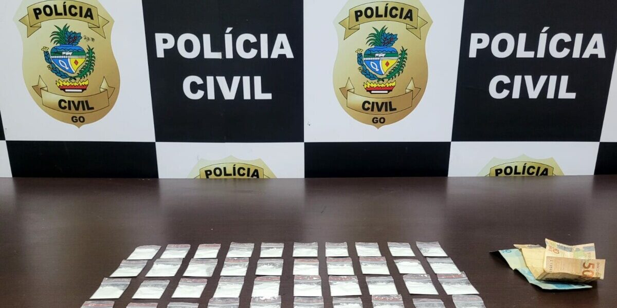 PCGO prende homem, em flagrante, por delivery de cocaína