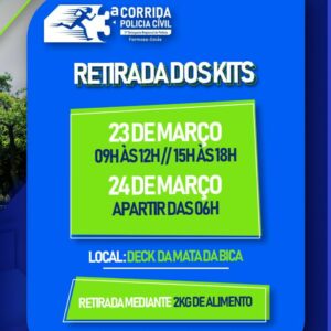 Polícia Civil divulga retirada de kits para corrida de Formosa