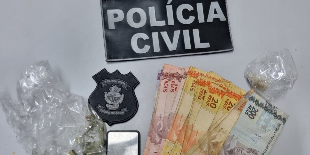 Adolescente é apreendido por tráfico ilícito de entorpecentes, na Cidade de Goiás