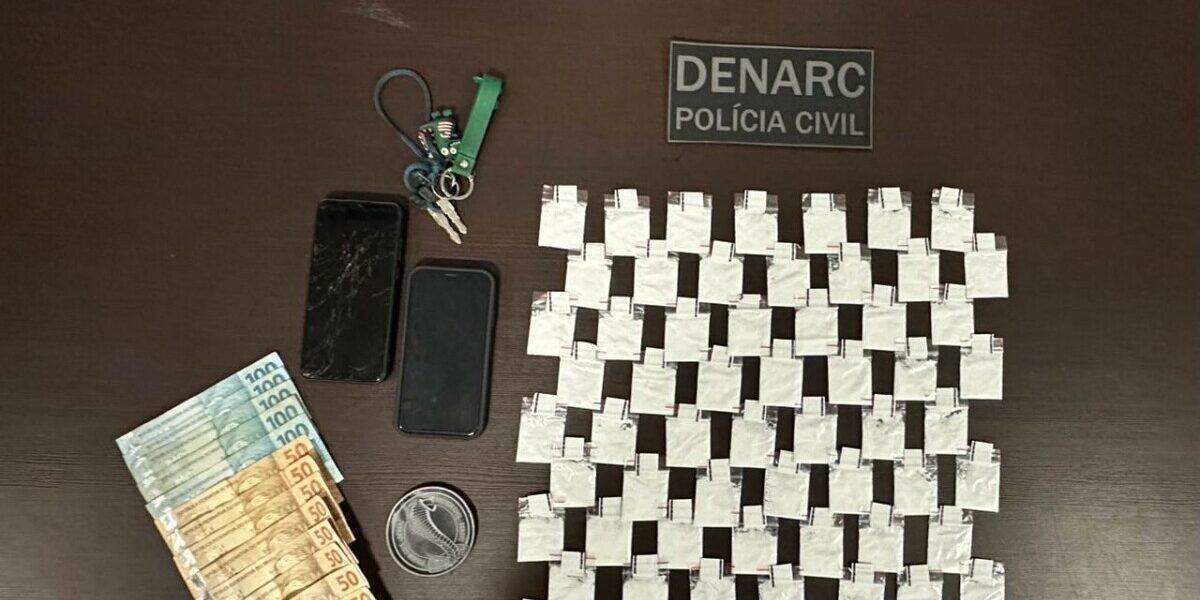 PCGO prende mais um entregador de cocaína por delivery, em Goiânia