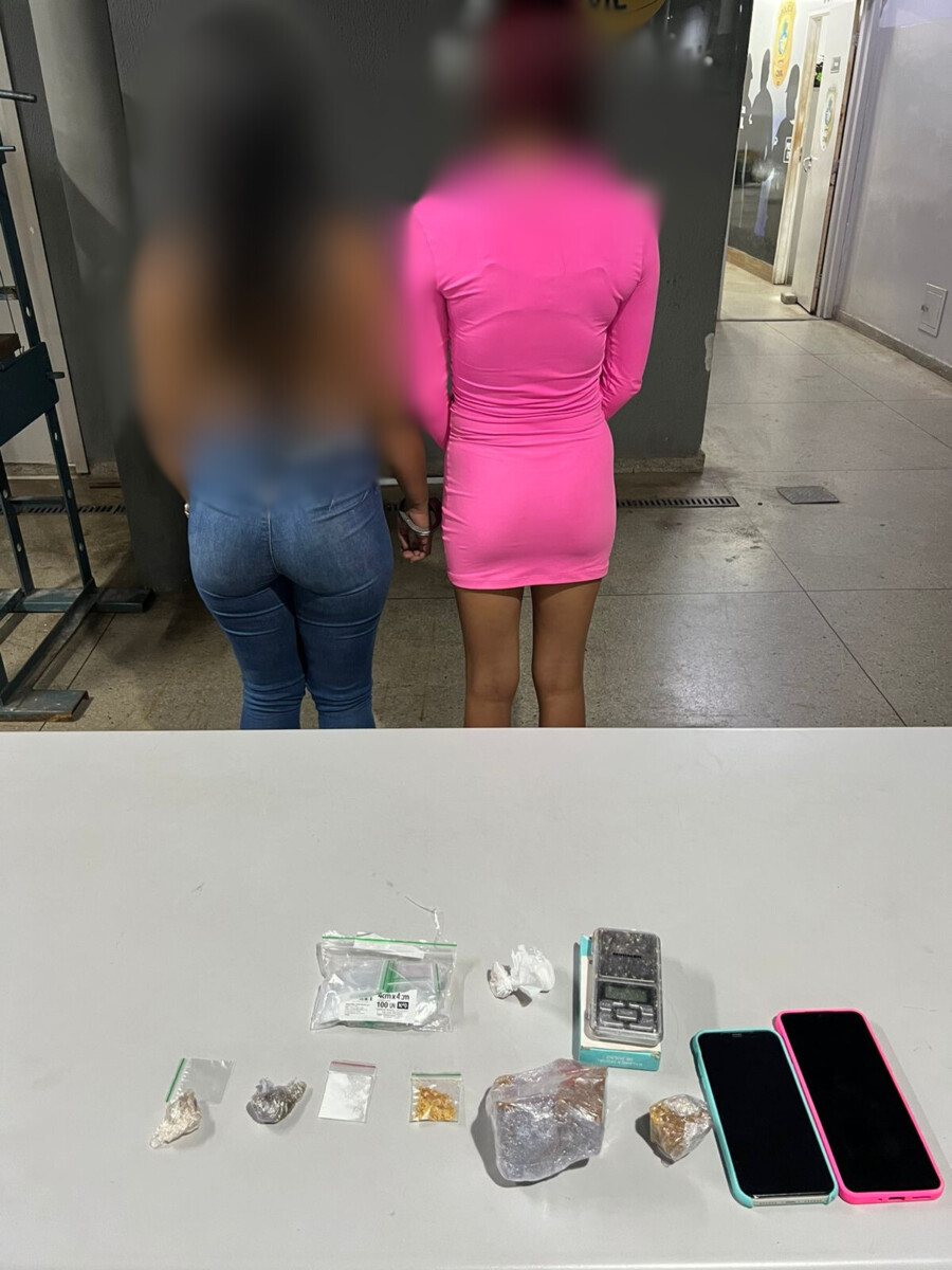 PCGO prende mulheres estrangeiras por tráfico de drogas, em Goiânia