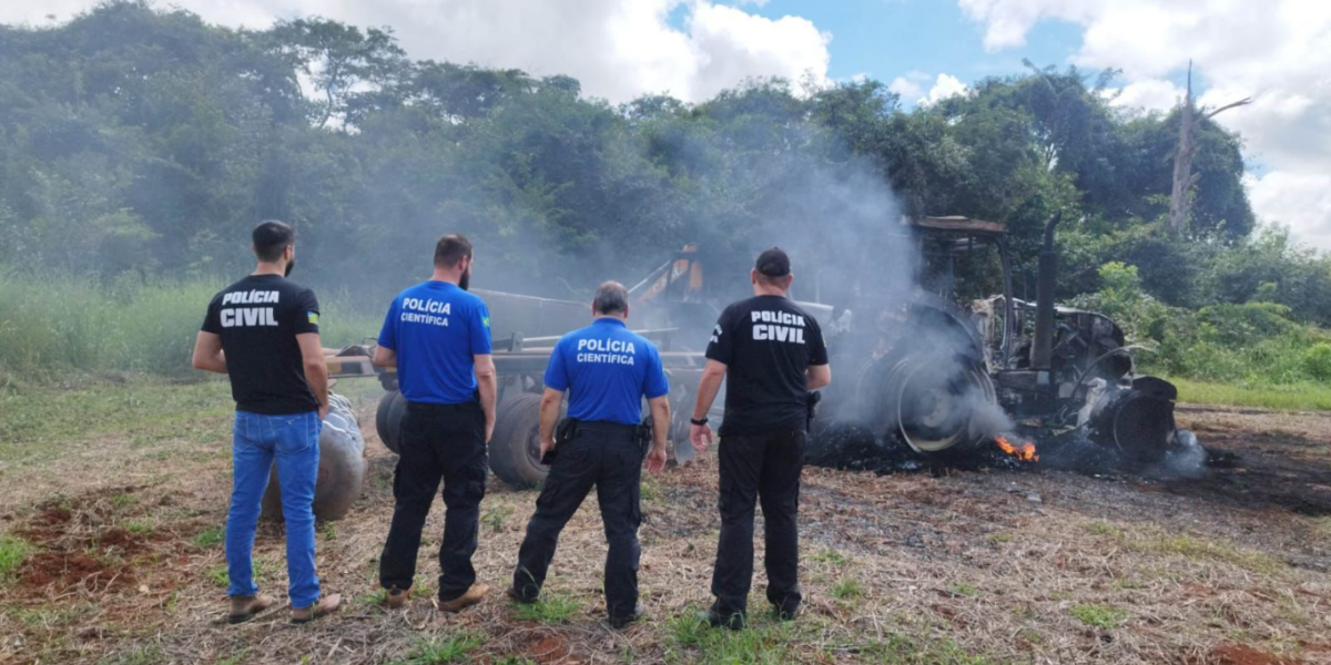 PCGO apura incêndio em máquinas agrícolas avaliadas em mais de R$ 2 milhões